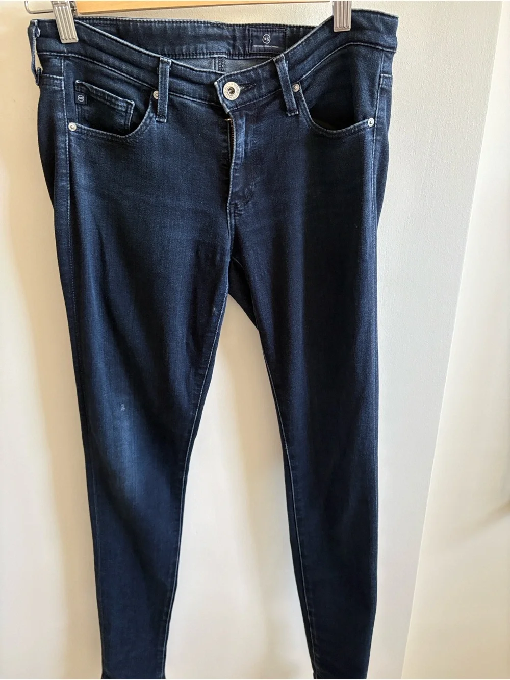 Ag Adriano Goldschmied Women's Dark Indigo Skinny Jeans size 26 - Picture 3 of 9
